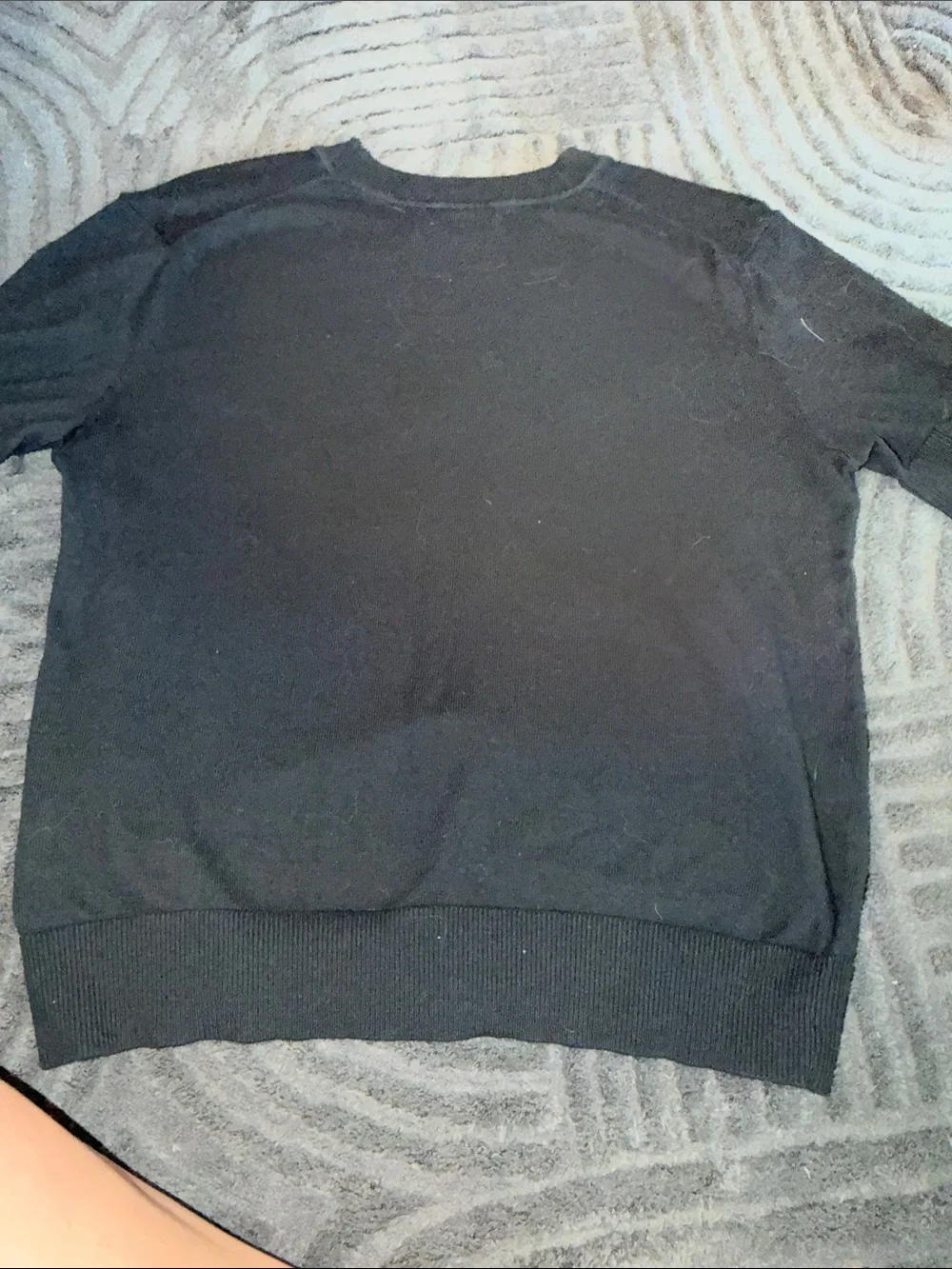 Banana Republic Black Crewneck Short-Sleeve Sweater